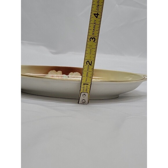 Antique Royal Rudolstadt PRUSSIA Celery Pickle Plate Dish Gold Rim - Picture 8 of 12